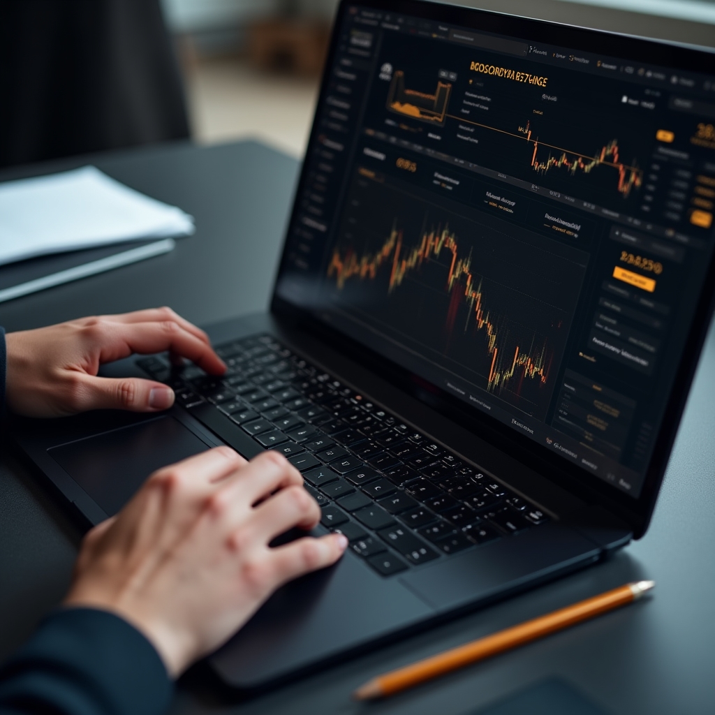Regulated cryptocurrency exchange platform interface showing compliance dashboard